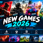 New Games 2026 featuring new PC games new console games RPG action racing survival and multiplayer games
