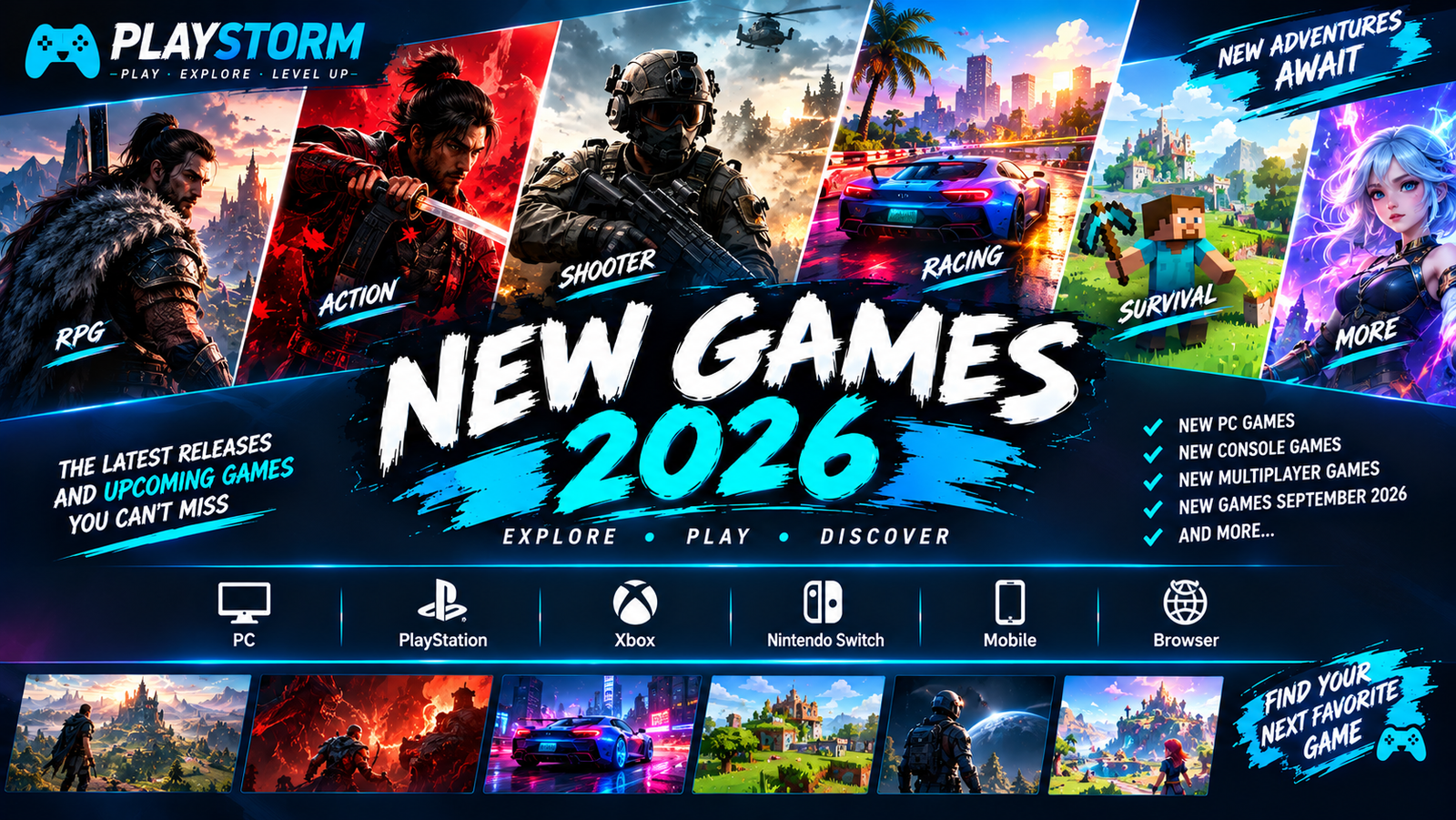New Games 2026: Best New Games and Upcoming Releases