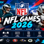 NFL Games 2026 featuring football teams schedules matchups scores news and exciting NFL action