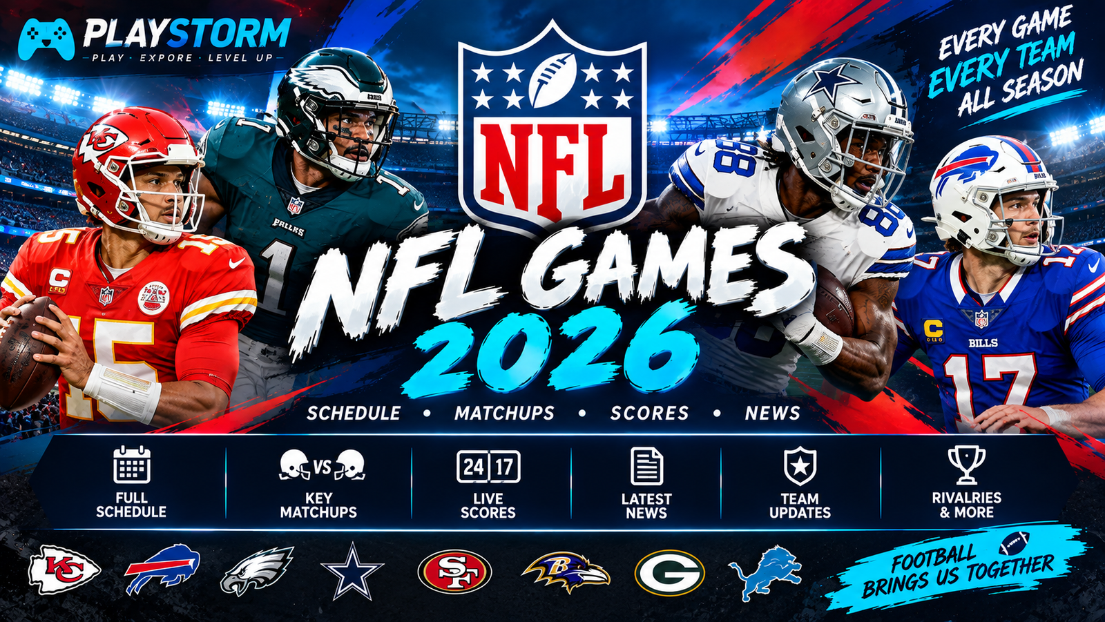 NFL Games 2026: Schedule, Matchups, Teams and What to Watch