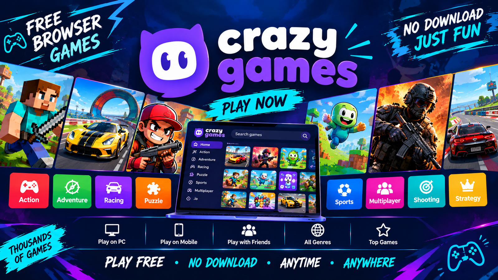 Crazy Games 2026: Best Free Browser Games to Play Online