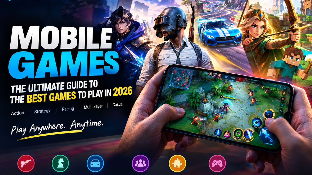 Mobile Games 2026 featuring action strategy racing multiplayer puzzle and casual gaming